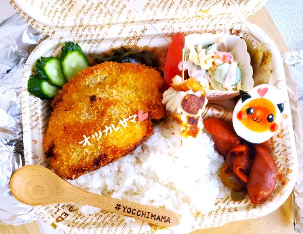 ピカチュウ弁当♪ゆず味噌カツ☆＆すすきの名物「麺恋処 満龍」さんの「チャーハン」