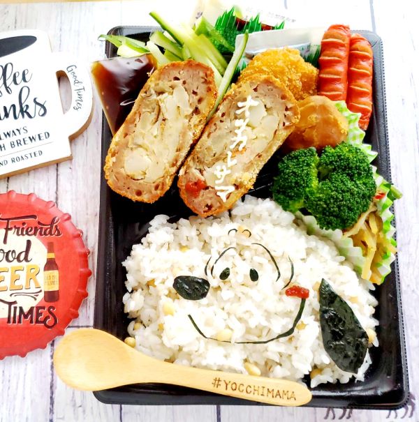 ポテサラ入りメンチカツ入り☆スヌーピー弁当＆七飯町で美味しいお水を汲みましょう♪ミネラル豊富ですよ～＾＾