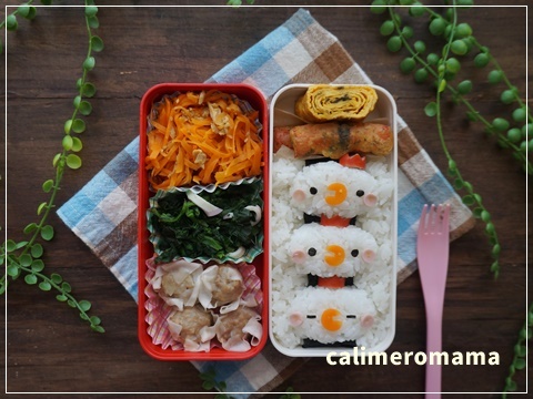 【娘のオベントウ】 ニワトリのお弁当 【娘のオベントウ】 ニワトリのお弁当