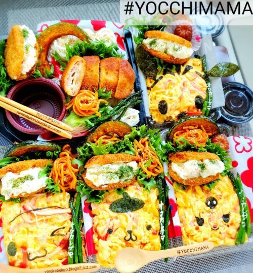 サンリオスぺシャル天津飯弁当＆恵庭市　カフェで　ラテアートに心なごみまくる～(*´艸`*)