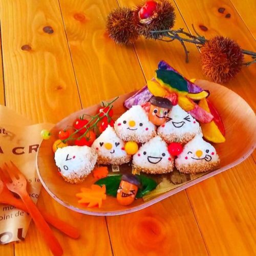 栗おにぎり♪入ってないけど( ´艸｀)秋の食卓＆札幌市「ゆで太郎西岡店」さんのお蕎麦が今日格別美味しい～作り手さんによって違うのかなぁ