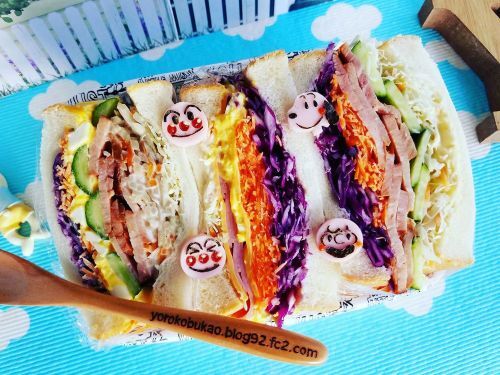 サンドウィッチ弁当♪ベースになるパンに塗るもの♪＆我が家に鮑さんとタラバガニさんがやってきた(*´艸`*)