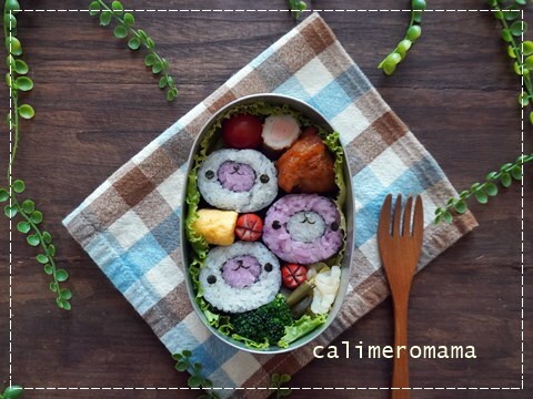 まめゴマ海苔巻きのお弁当