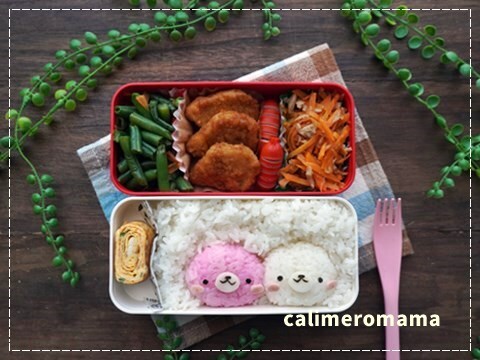 【娘のオベントウ】　まめゴマのお弁当