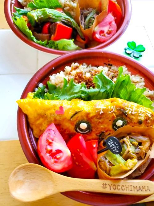 ちいかわネギ塩豚オムレツ弁当＆新潟県「小嶋屋総本店 布乃利 へぎそば」乾麺でこのツルツルとコシはすごすぎる絶品(*´艸`*)