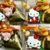 手が汚れないお弁当☆キティちゃん🍙弁当♪千秋庵さんの巴里銅鑼パリドラ☆札幌スイーツ☆