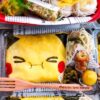 もぐもぐピカチュウオムライス♪＆泉州なす炒めが美味＆大阪の🍙って美味しすぎる～＾＾♪