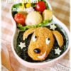 冷凍食品コロッケをわんちゃんデコ