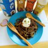 ピエトロさんのパスタソースでイカスミパスタレシピ＆ムーミン仕立てに♪