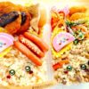 ちいかわ蒲鉾入りうさぎとちいかわのお弁当Ｗ＆チキンと言えばのあそこです( ´艸｀)「和風カツバーガー」「柚子七味チキン」(*´艸`*)