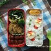 【娘と息子のオベントウ】　サンタさんのお弁当