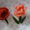 カニカマのお花＆小梅のバラ – お弁当箱を彩るカワイイお花の飾り切り♪